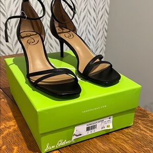 Sam Edelman Black Leather Women's Heels
